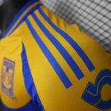 2024-25 Tigres UANL home player version jersey   (The player version is more slim fit, it is recommended to buy one size larger)
