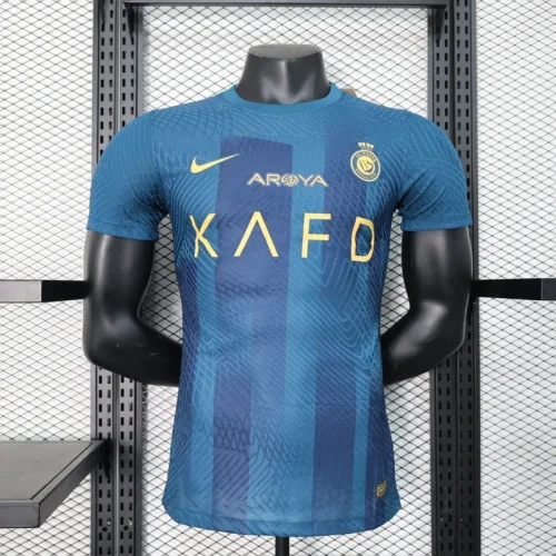 2023-24 Saudi Al-Nassr away Player version soccer jerseys   (The player version is more slim fit, it is recommended to buy one size larger)
