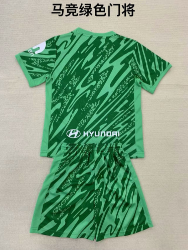 2024-25 .Atletico Madrid  Green goalkeeper adult and kid kit