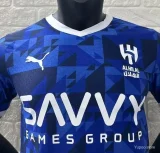 Player Version 2024-25 Al Hilal Home Jersey(The player version is more slim fit, it is recommended to buy one size larger)