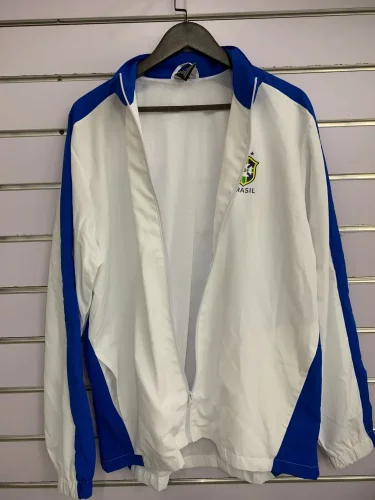 brazil 2024 white windbreaker jacket