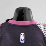 Minnesota Timberwolves RUSSELL#0 Black and Purple NBA Jersey