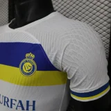 New Saudi Al-Nassr Second Away White Player version soccer jerseys   (The player version is more slim fit, it is recommended to buy one size larger)