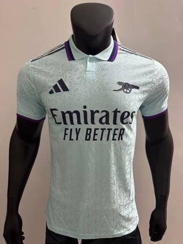 arsenal 2025-26 green player version   (The player version is more slim fit, it is recommended to buy one size larger)