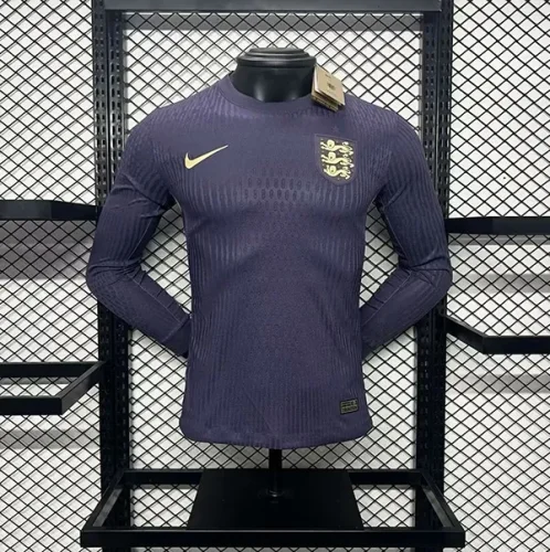england 2024 dark blue away long sleeve player version (The player version is more slim fit, it is recommended to buy one size larger)