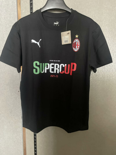 2025-26 AC Milan  black cotton shirt