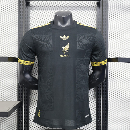 2025-26 Mexico black Special player version jersey   (The player version is more slim fit, it is recommended to buy one size larger)