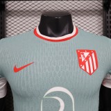2024-25 Atletico Madrid away blue player version jersey(The player version is more slim fit, it is recommended to buy one size larger)