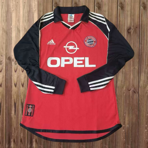 2001-02 Bayern home retro long sleeve jersey