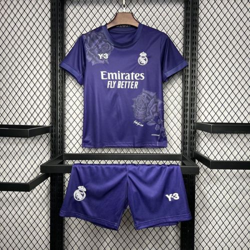 2024-25 Real Madrid  Y3 Rose Special Edition Purple Kids Kit