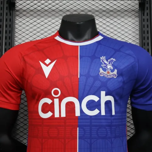 2023-24 Crystal Palace Home Player Edition jerseys   (The player version is more slim fit, it is recommended to buy one size larger)