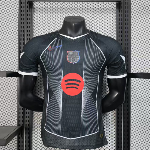 2025-26 Barcelona  black special player version jersey   (The player version is more slim fit, it is recommended to buy one size larger)