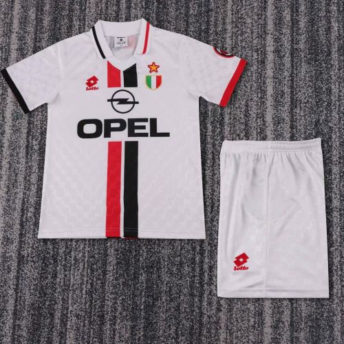 ac milan 1996-97 white away kid kit
