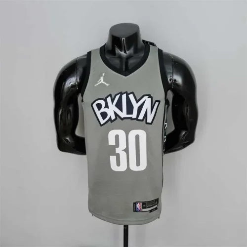 75th Anniversary Curry #30 Nets Black NBA Jersey