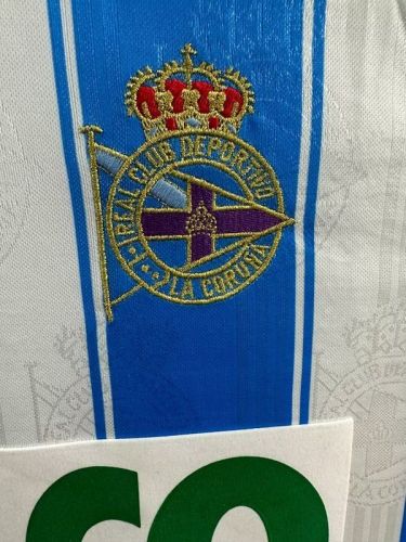 1997-98 Deportivo  La Coruna home retro soccer jersey