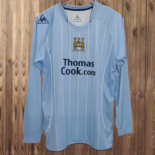 2007-08 Manchester City  home retro long sleeve jersey