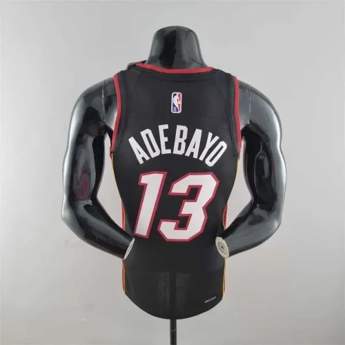 75th Anniversary Miami Heat ADEBAYO#13 black NBA Jersey