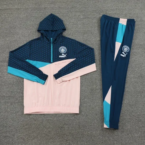 2023 Manchester City half-zip windbreaker suit