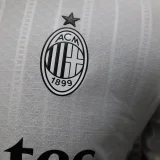 2024-25 AC Milan away white player version(The player version is more slim fit, it is recommended to buy one size larger)