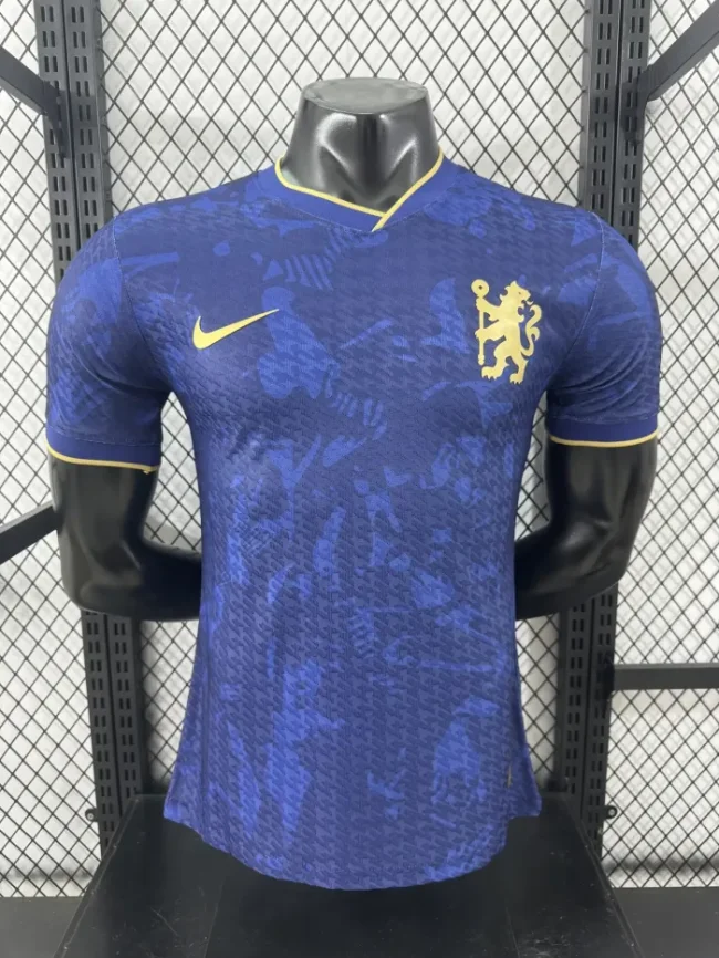 chelsea 2025-26 blue player version  (The player version is more slim fit, it is recommended to buy one size larger)