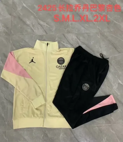 paris saint germain 2024 yellow jacket set