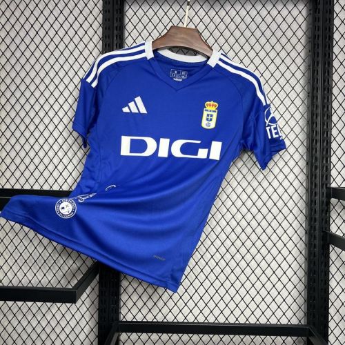 2024-25 Real Oviedo home soccer jersey