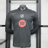 2024-25 Barcelona away long sleeve player version jersey(Big Sponsor)