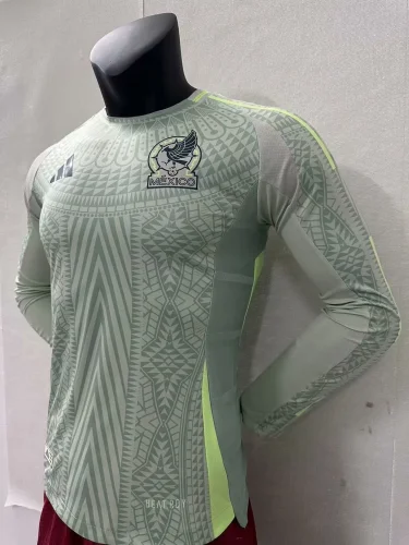 2024 Mexico away long sleeve player version jersey (The player version is more slim fit, it is recommended to buy one size larger)