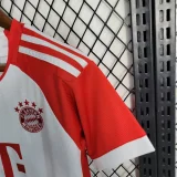 2023-24 BayernMunich  home kids kit soccer jerseys