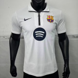 2025-26 Barcelona  white player version jersey  (The player version is more slim fit, it is recommended to buy one size larger)