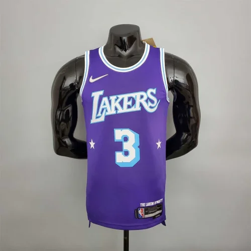 2022 75th Anniversary Davis #3 Lakers City Edition Purple