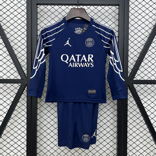 2025-26 Paris Saint Germain away long sleeve kid kit