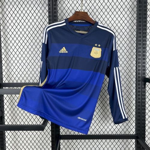 2014 Argentina away retro long sleeve jersey