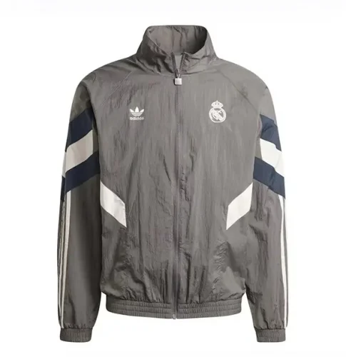 Real Madrid gray windbreaker