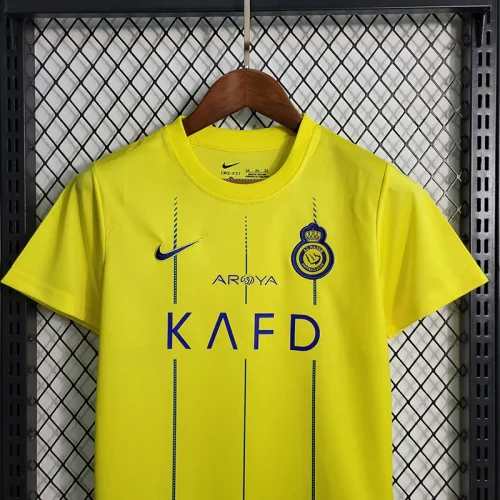 2023-24 Al-Nassr FC Home kids kit soccer jerseys