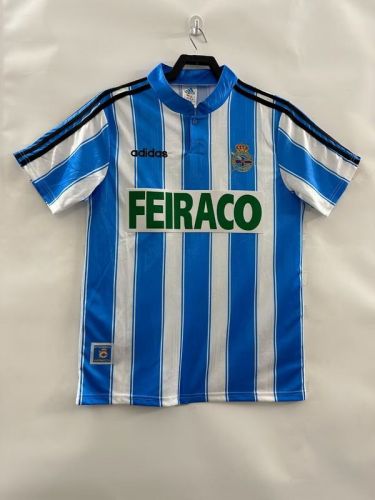 1997-98 Deportivo  La Coruna home retro soccer jersey