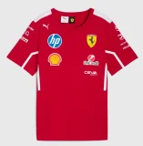 2025 Ferrari red round neck F1 1