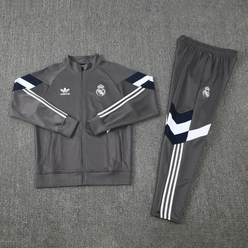 2025-26 Real Madrid gray jacket suit