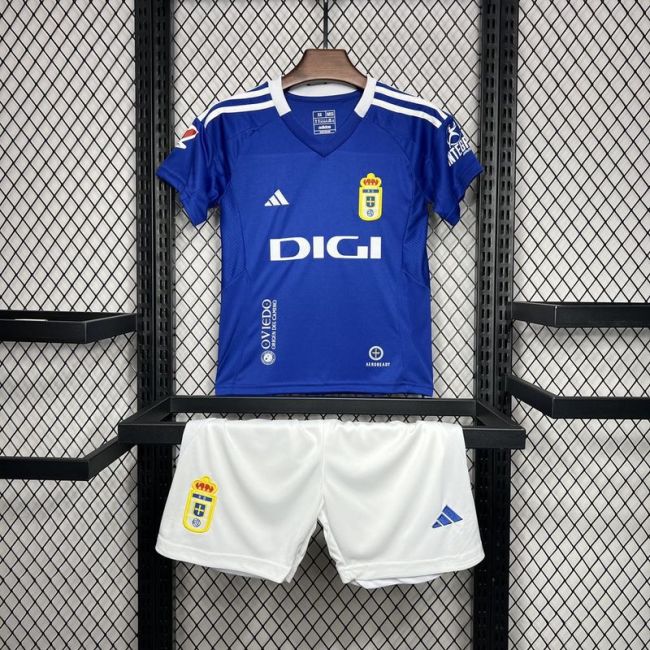 2024-25 Real Oviedo Home Kids Kit