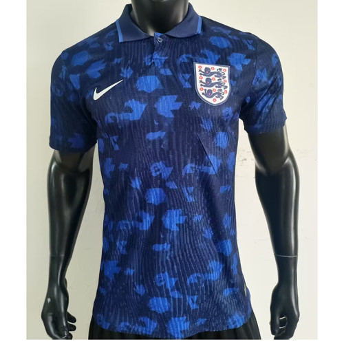 2025-26 England dark blue POLO Player version  (The player version is more slim fit, it is recommended to buy one size larger)