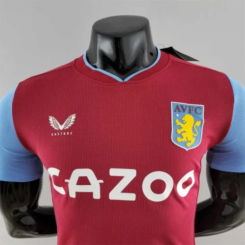 2022-23 Aston Villa home player version Jersey   (The player version is more slim fit, it is recommended to buy one size larger)