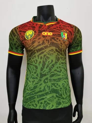 2023-24 Cameroon green player version(The player version is more slim fit, it is recommended to buy one size larger)