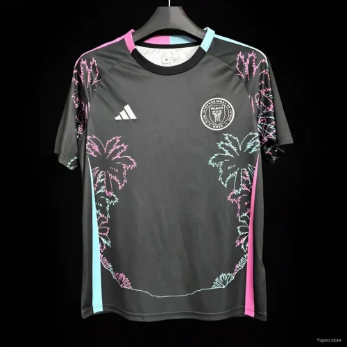 2024-25 Inter Miami Black Coconut Tree Pattern Special Jerse