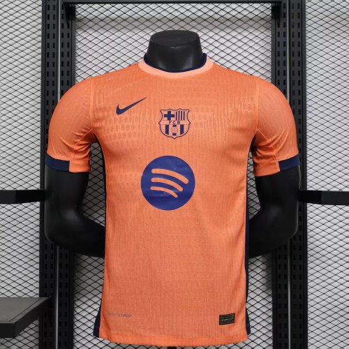 Barcelona  2024 orange special player version  (The player version is more slim fit, it is recommended to buy one size larger)