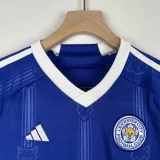 2023-24 Leicester City home kids kit