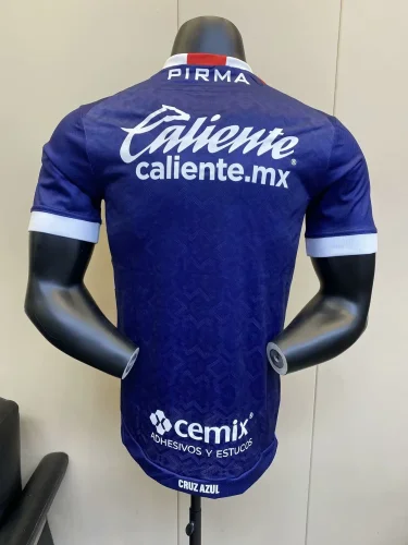 cruz azul 2024-25 blue white gk player version S-3XL(The player version is more slim fit, it is recommended to buy one size larger)