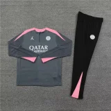 paris saint germain 2024 dark gray training suit