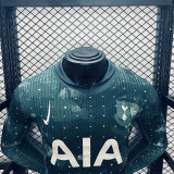 tottenham  Third away green long sleeve player version jersey (The player version is more slim fit, it is recommended to buy one size larger)