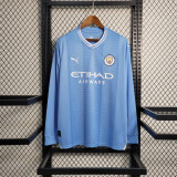 2023-24 Manchester City home Long Sleeve jersey