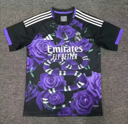 2025-26 Real Madrid black purple special version jersey